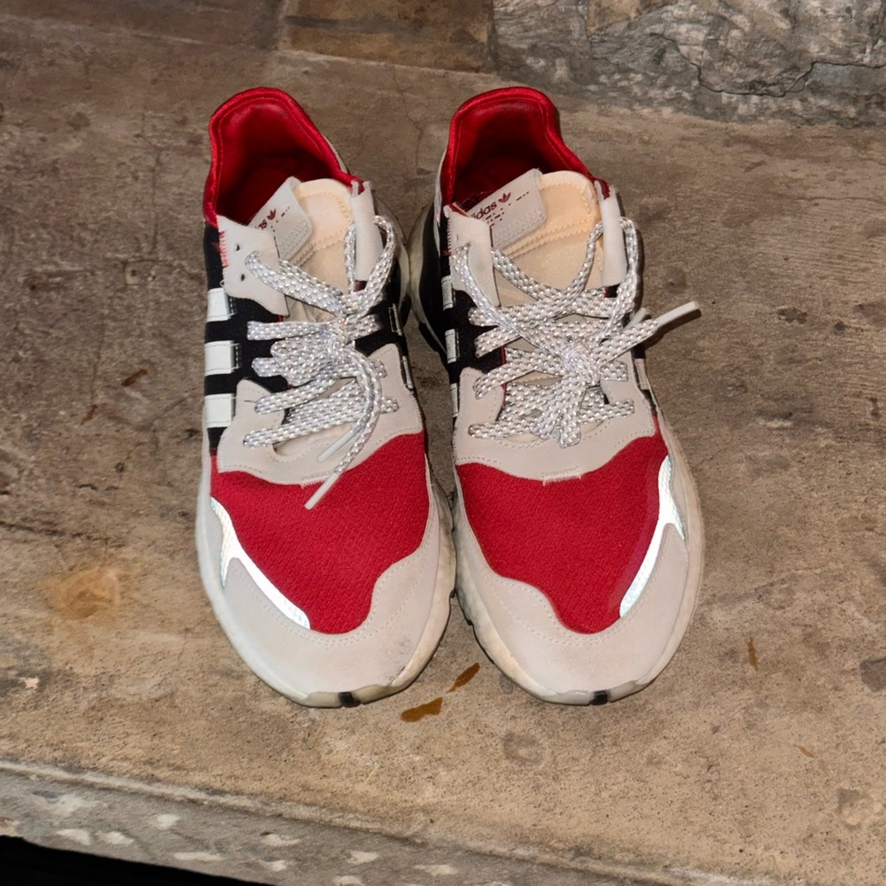 adidas Originals Red and Black Athletic Shoes